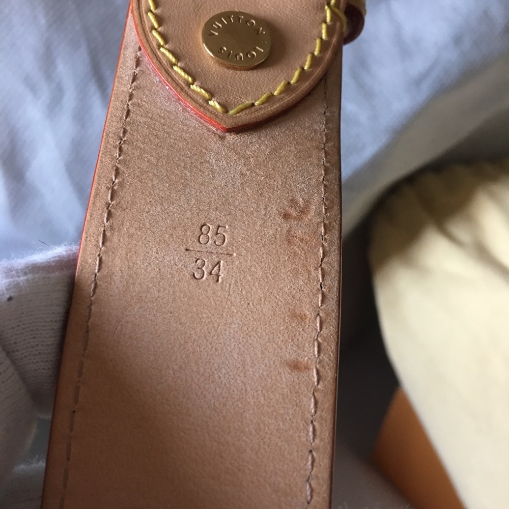 Authentic Louis Vuitton Aquarelle Blanc Belt - Picture 8 of 8